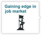 Gaining edge in job market